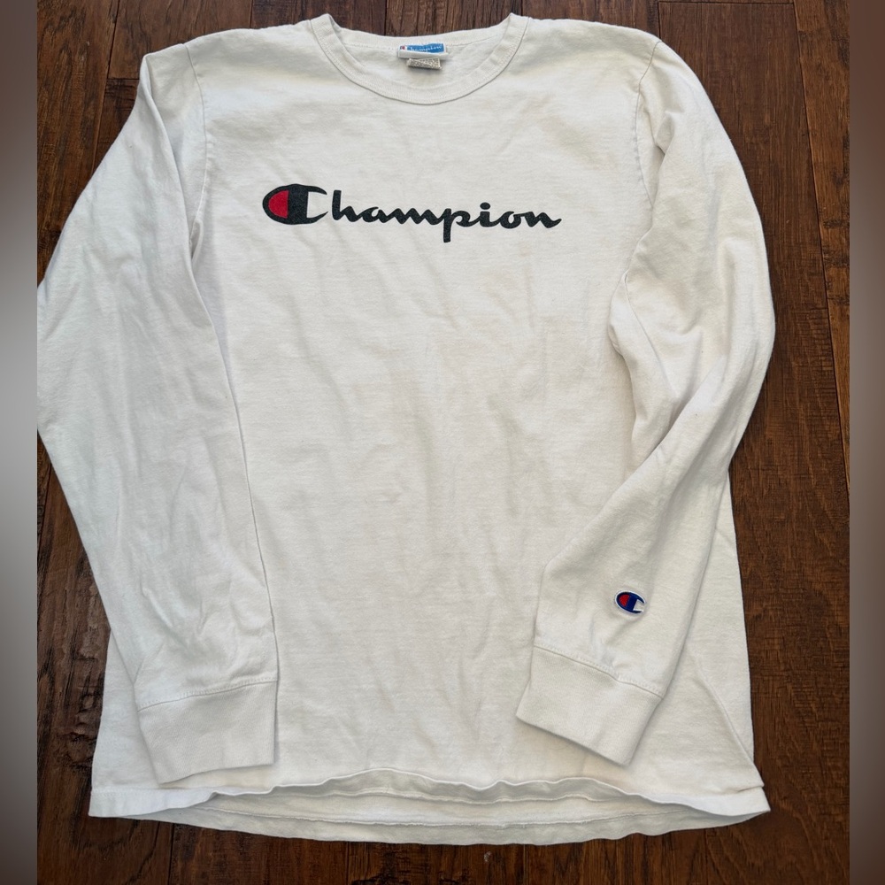 Vintage Champion spellout Long Sleeve T Shirt